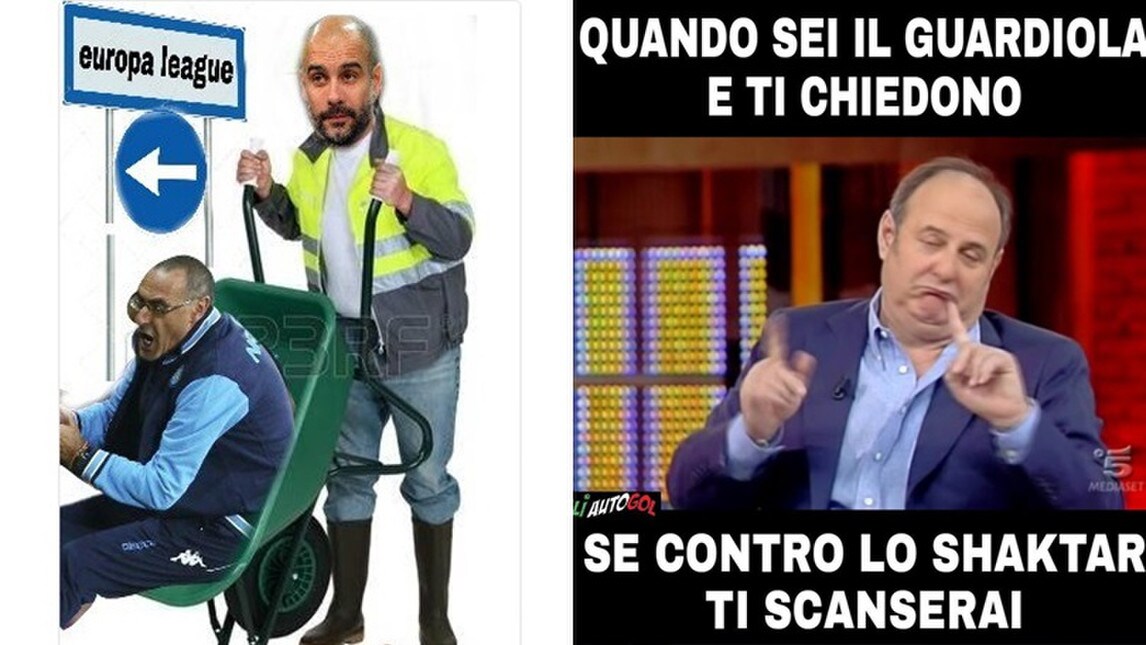 Il Napoli saluta la Champions League: Guardiola nel mirino del web