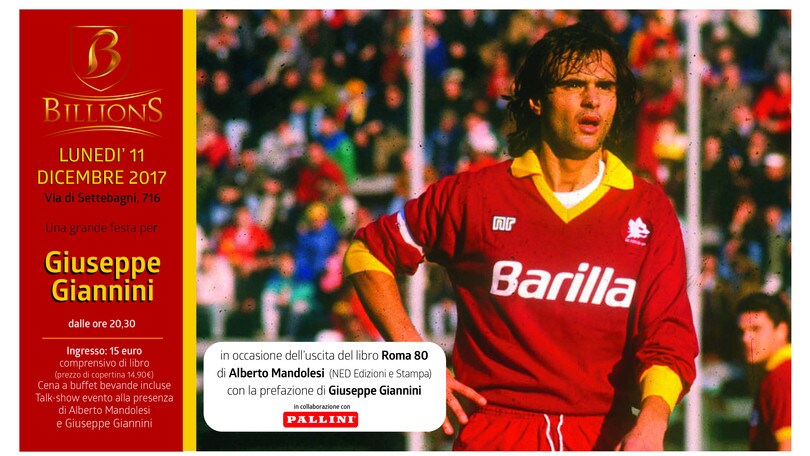 Giannini alla presentazione di “Roma80” di Mandolesi