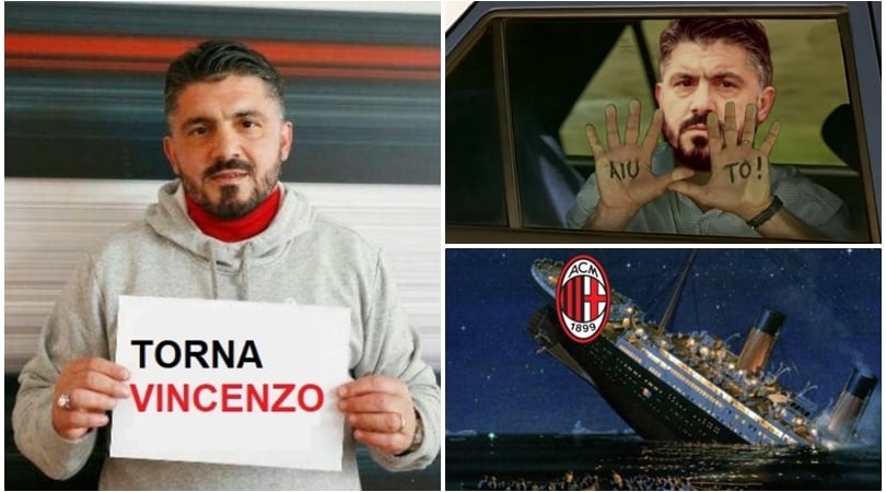Altra figuraccia per il Milan di Gattuso e i social non perdonano