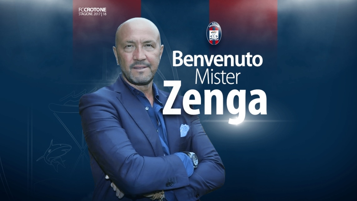 Crotone, ufficiale: Zenga è il nuovo allenatore e Nicola gli fa gli auguri