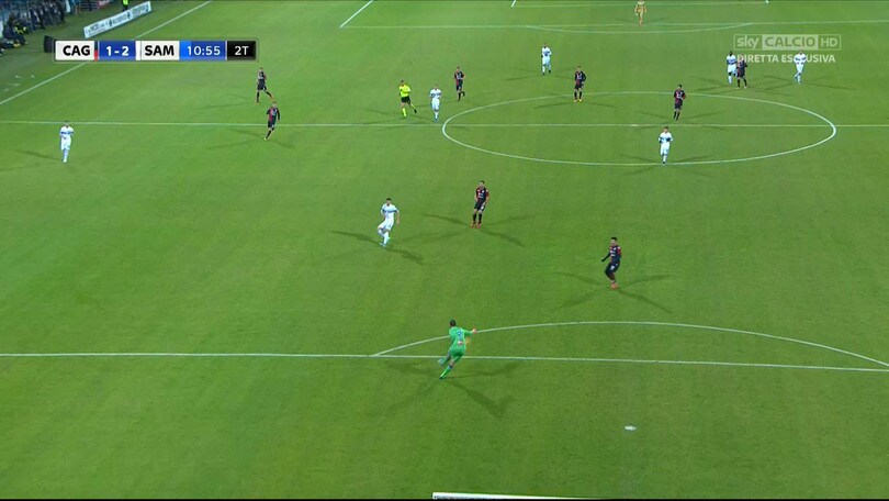 Cagliari-Sampdoria: l'incredibile gol di Farias