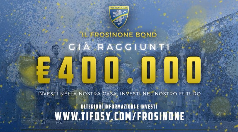 Il Frosinone si finanzia con i mini-bond: già raccolti più di 400 mila euro