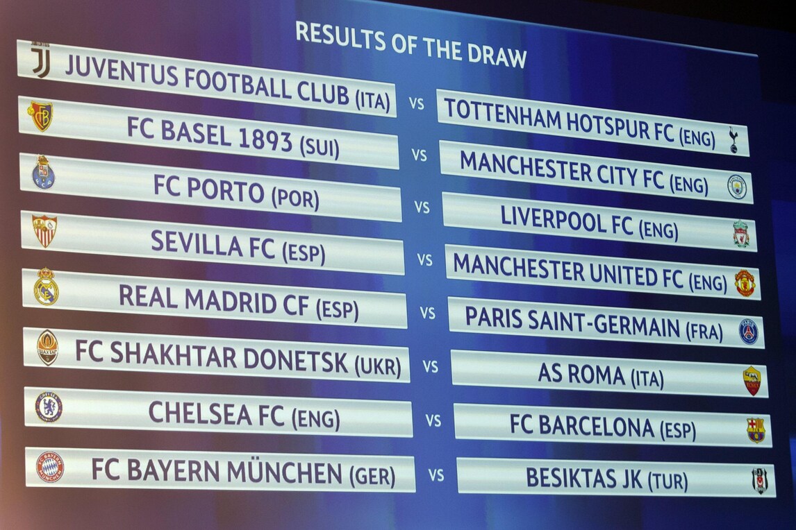 Diretta sorteggi Champions League: agli ottavi Roma-Shakhtar e Juventus-Tottenham