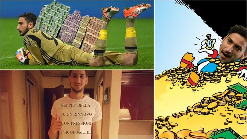 La "pressione psicologica" di Donnarumma scatena il web