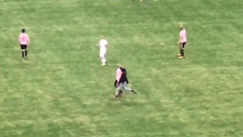 Bari-Palermo, tifoso invade il campo e dà uno schiaffo ad Aleesami