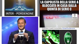 Il Pordenone porta l'Inter ai rigori: il web si scatena