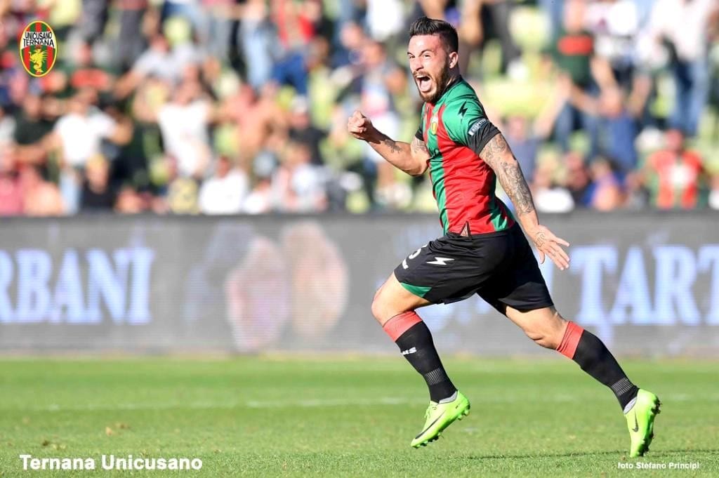 Serie B, Gasparetto è lo stakanovista dell'Unicusano Ternana