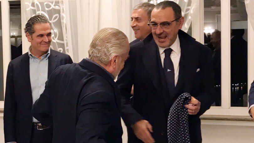 Le foto della cena del Napoli