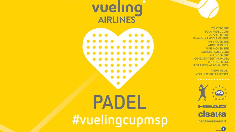 "Vueling padel Cup Msp", il Master finale al Just Padel Aeronautica