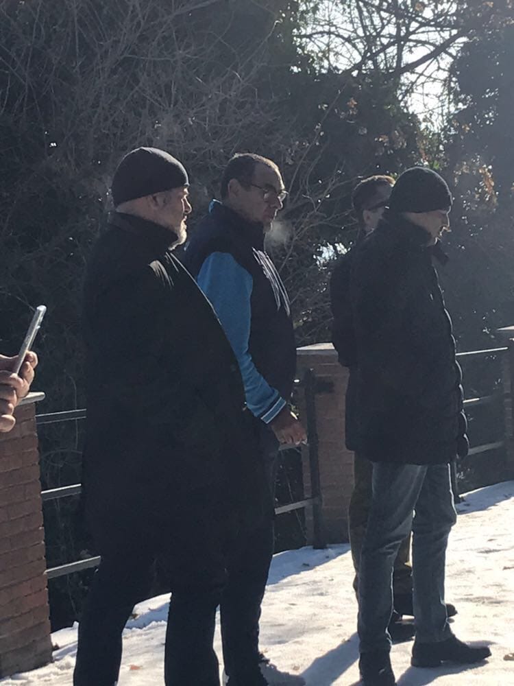 Sarri a Superga, omaggio alla lapide degli Invincibili