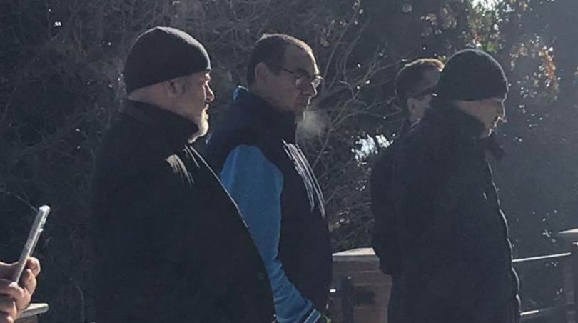 Sarri a Superga, omaggio alla lapide degli Invincibili