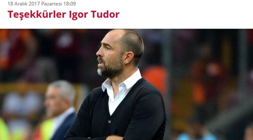 Calciomercato, ufficiale: il Galatasaray ha esonerato Tudor