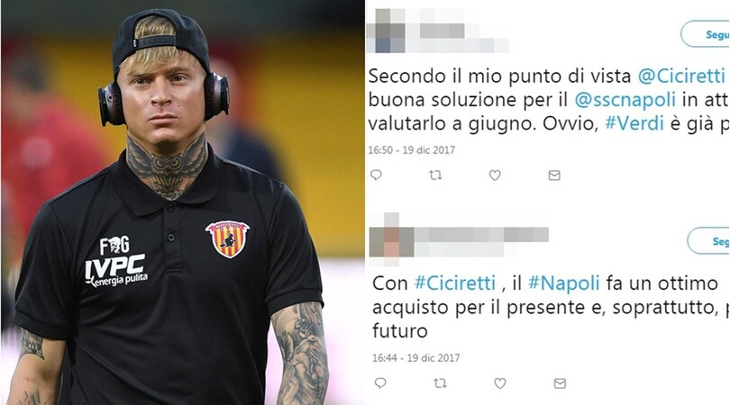 Ciciretti al Napoli? Social scatenati: «Finalmente un 10»