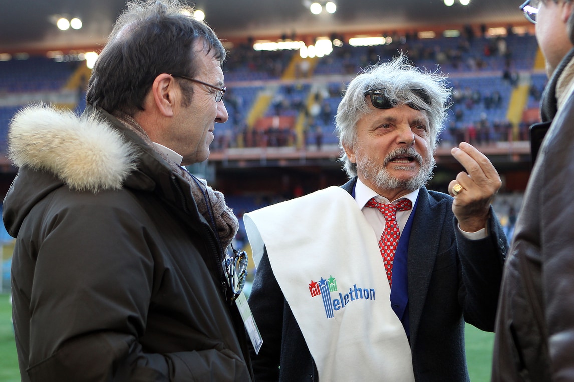 Serie A Sampdoria, revocata decadenza a Ferrero