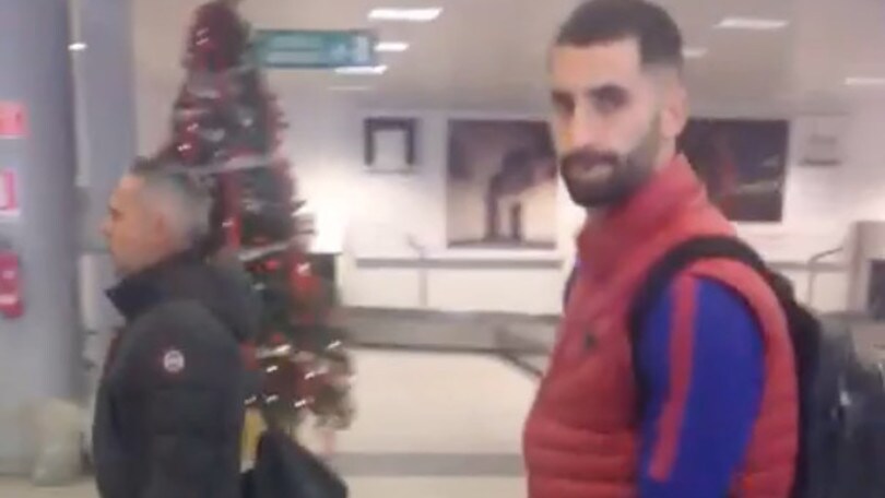 L'arrivo della Roma a Torino