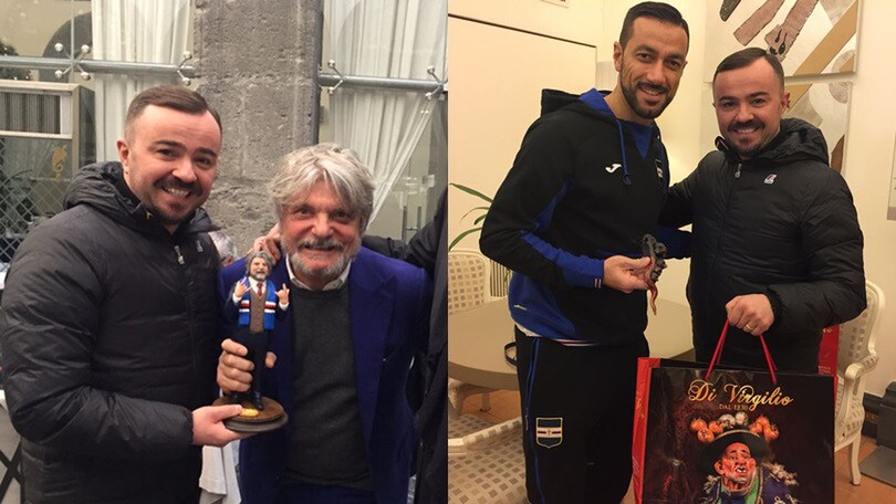 Napoli-Sampdoria, Ferrero nel presepe e un corno per Quagliarella