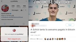 Schick, sfottò social: «Non è mai andato via dalla Juve»