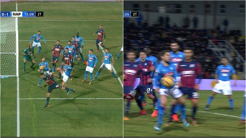 Crotone-Napoli, Mertens con il braccio in area? Ecco la fotosequenza