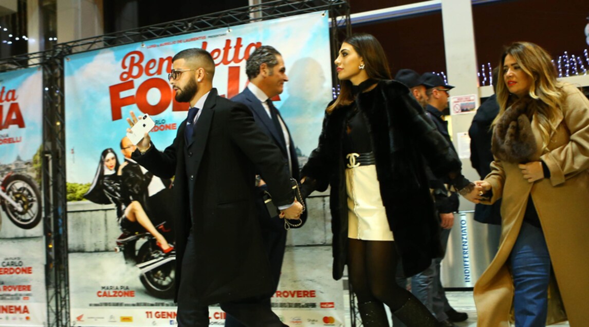 Napoli, i giocatori azzurri alla prima di "Benedetta Follia"