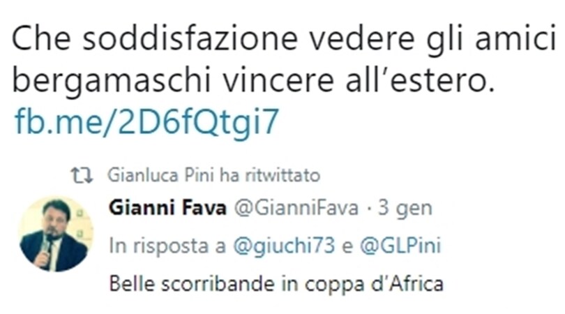 Atalanta-Napoli, tweet di un deputato leghista: «Vittoria in trasferta estera»