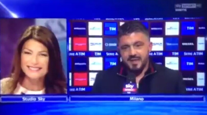 Gattuso alla D'Amico: «Dai un bacio con la lingua a Buffon per me»