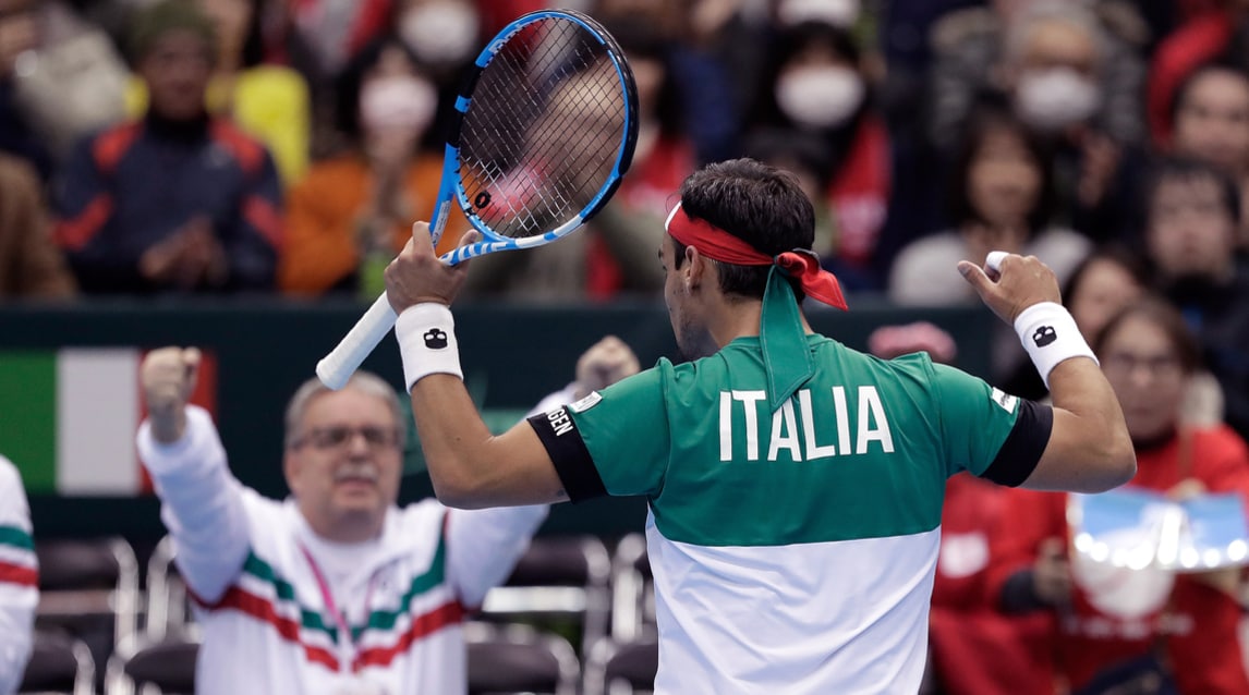 Coppa Davis, Giappone-Italia 1-2: azzurri in vantaggio grazie al doppio