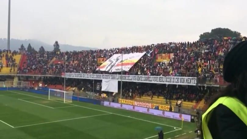 L'omaggio del Vigorito a Imbriani prima di Benevento-Crotone