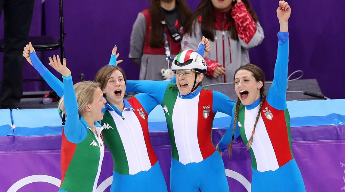 Short track, nella staffetta azzurre d'argento