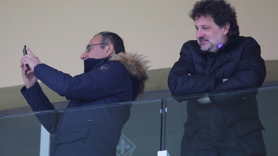 Fiorentina, Carlo Conti e Leonardo Pieraccioni al Franchi