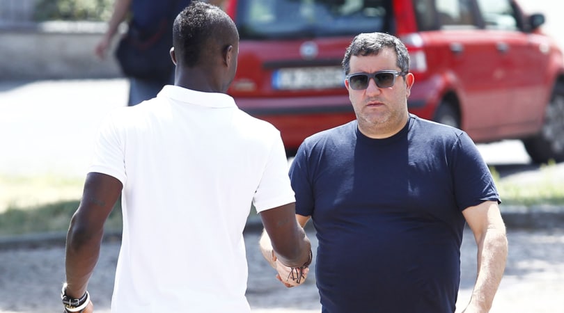 Raiola: «Dove va Balotelli? Napoli, Roma...»