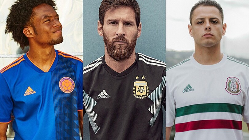 L'Adidas presenta le seconde maglie per i prossimi Mondiali