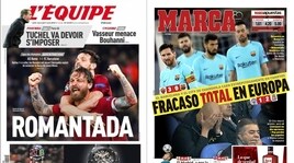 Roma-Barcellona: la prime pagine dei quotidiani esteri