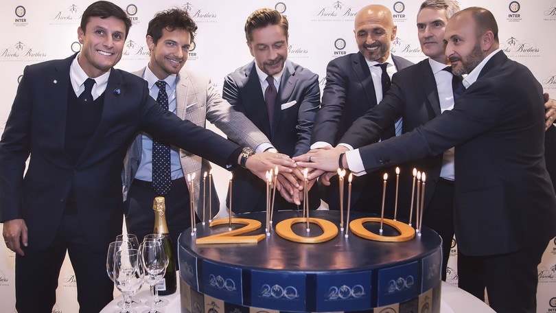 L'Inter al compleanno di Brooks Brothers