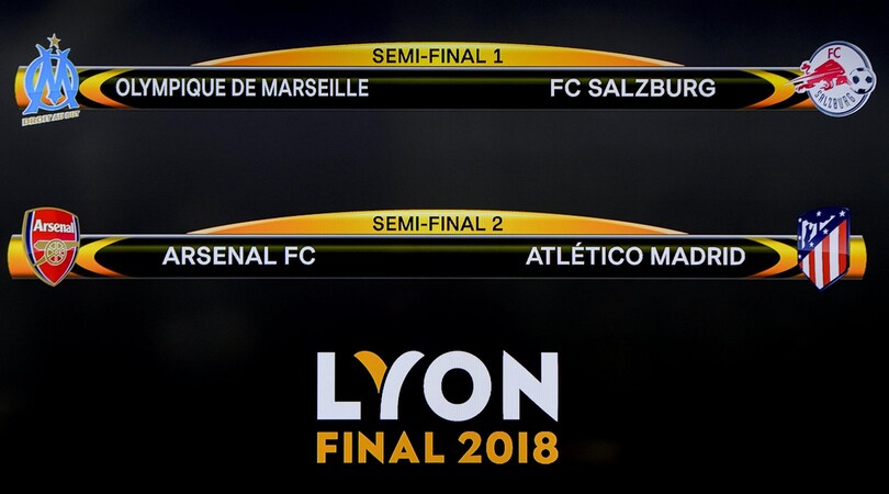 Europa League: Marsiglia-Salisburgo e Arsenal-Atletico Madrid le semifinali