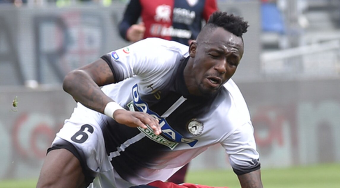 Cagliari-Udinese, Fofana vomita in campo