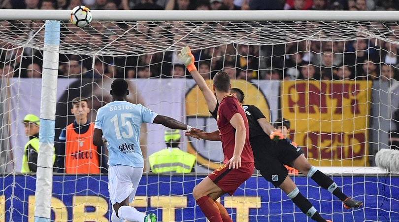 Lazio-Roma 0-0: Bruno Peres e Dzeko fermati dai legni