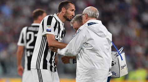 Juventus, Chiellini salta l'Inter: lesione al bicipite femorale