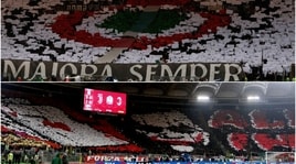 Juventus-Milan, le coreografie della finale