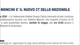 Ufficiale: Roberto Mancini è il nuovo Ct dell'Italia