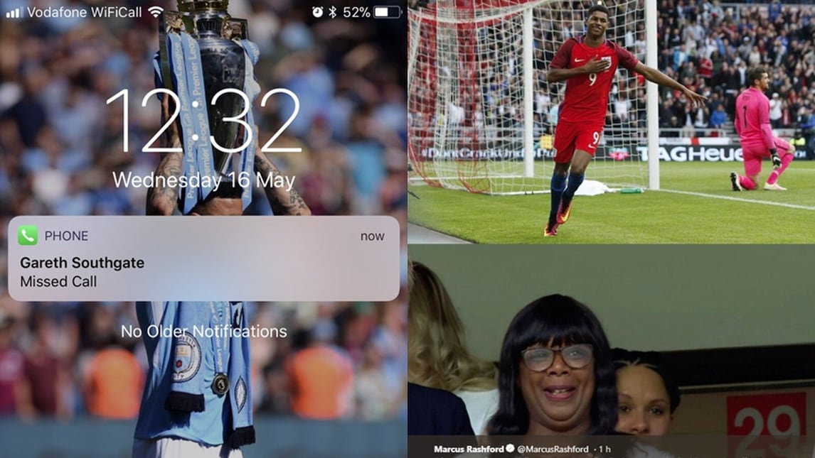 Inghilterra, Rashford "bello di mamma". E Walker non risponde al ct