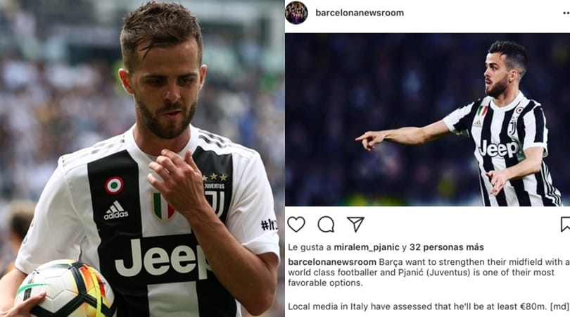 Pjanic al Barcellona? Lui mette like, poi si pente