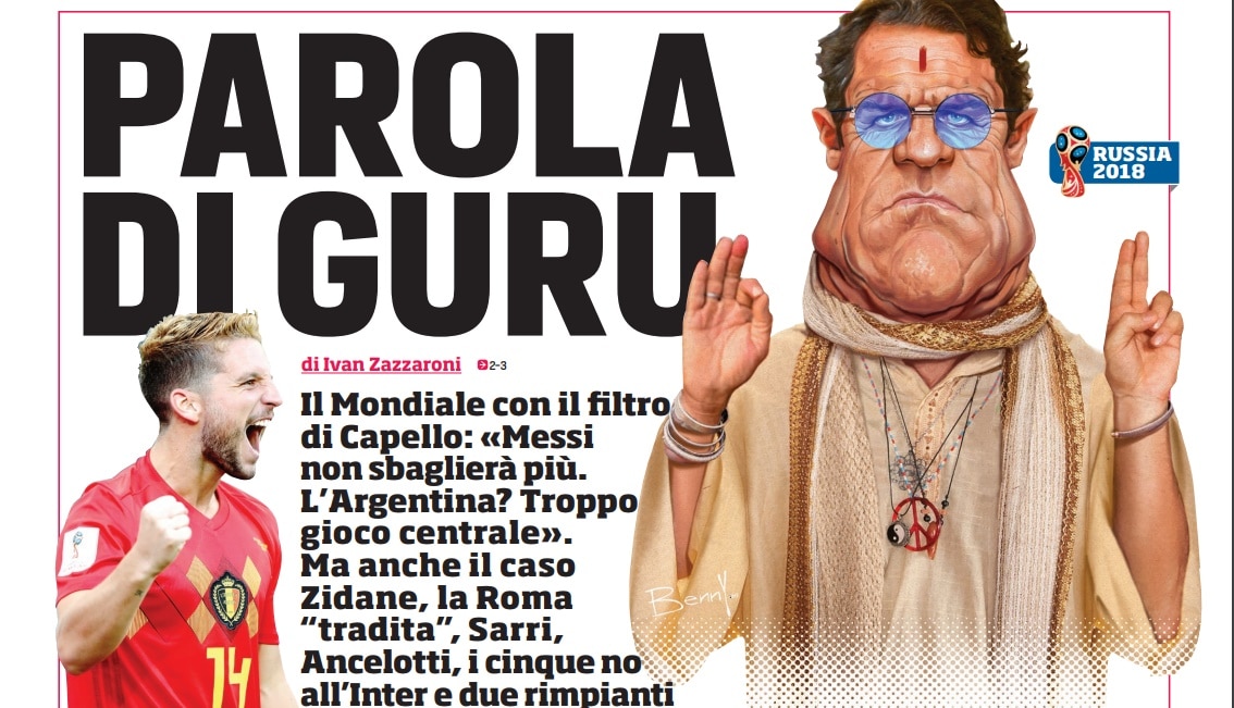 Capello esclusivo: «Sarri? Non capisco il disimpegno nelle coppe»