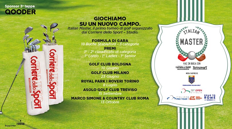 L'Italian Master di Golf arriva a Torino