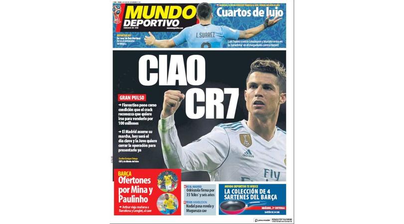 La stampa spagnola: «Ronaldo alla Juventus»