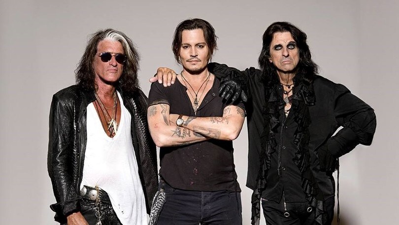 Johnny Depp e i suoi Hollywood Vampires a Roma