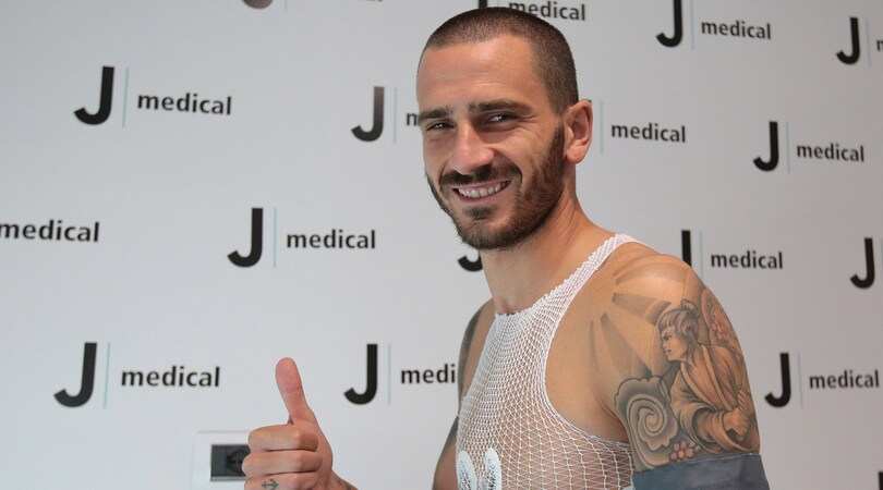 Juventus, le visite mediche di Bonucci