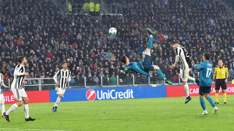 La rovesciata di Cristiano Ronaldo in Juventus-Real Madrid verso il gol dell'anno