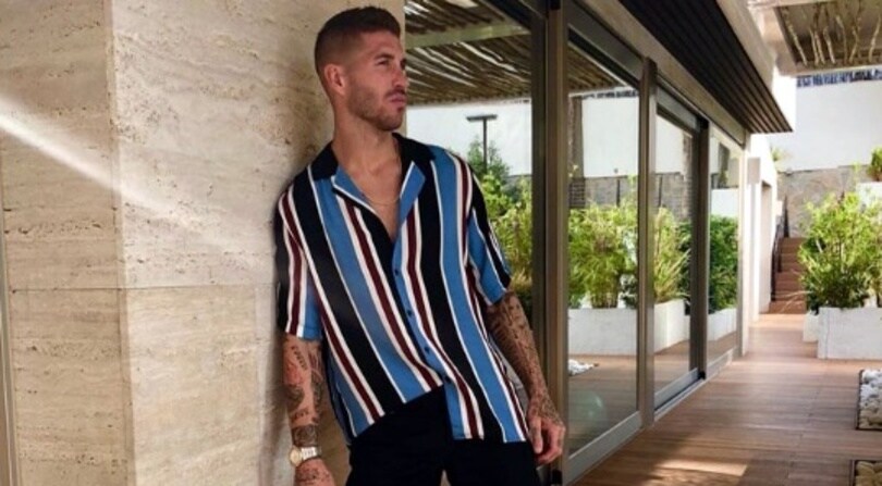 Sergio Ramos con la camicia blucerchiata: la Sampdoria ci prova...