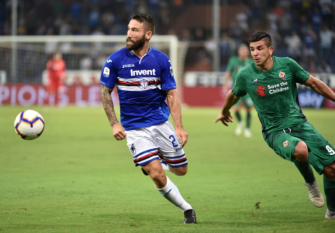 Serie A Sampdoria, allenamento in gruppo per Tonelli