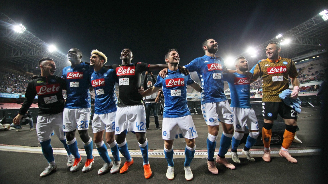 Delirio al San Paolo: il Napoli fa festa sotto le curve